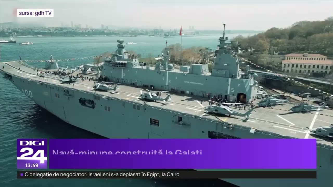 Un portavion pentru drone va fi construit în România pentru Marina Portugheză