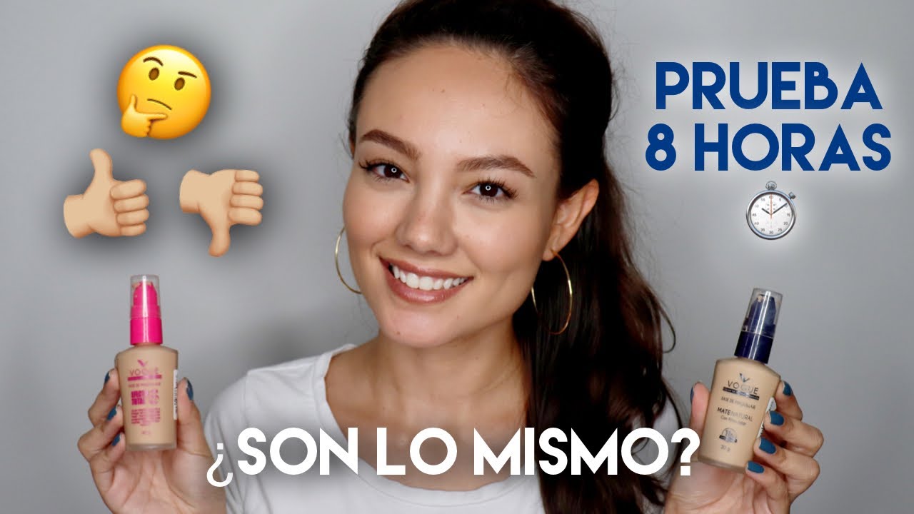 BASE VOGUE MATE NATURAL Vs  EFECTO TOTAL 6 | Prueba de 8 horas | Alejandra Otero