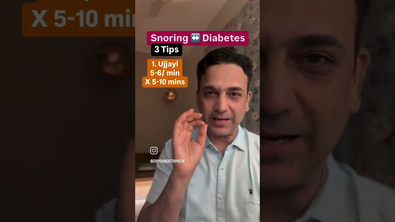 😃 Snoring - Diabetes - 3 Tips #diabetesreversal #diabetes #obesity #english #snoring