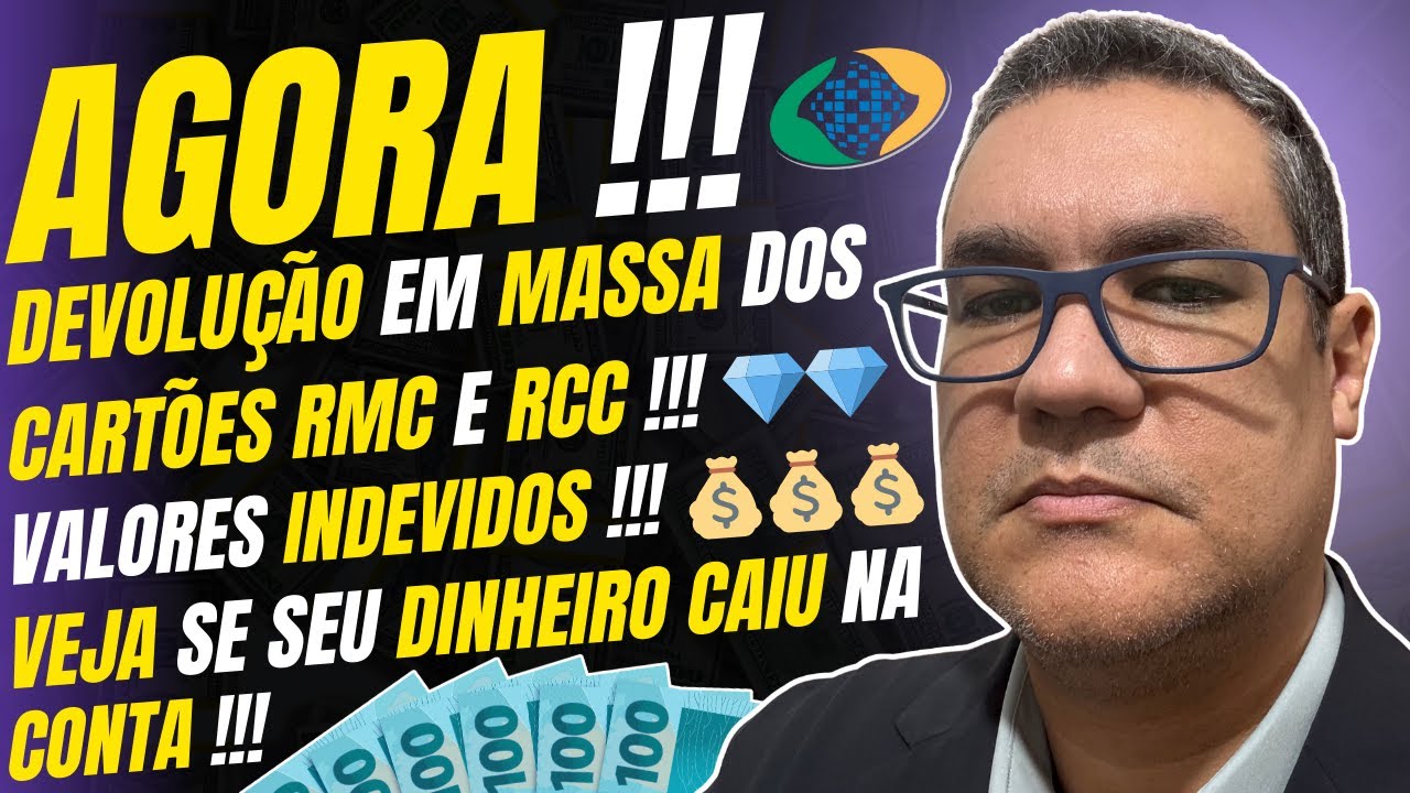 ✅️AGORA !!! DEVOLU&Ccedil;&Atilde;O EM MASSA DOS CART&Otilde;ES RMC E RCC !!! VEJA SE SEU DINHEIRO CAIU NA CONTA !!!