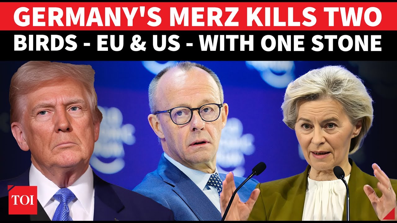 Germany's Merz DESTROYS Trump & Europe In Blistering Davos Speech | 'EU, Don't Get Bullied'