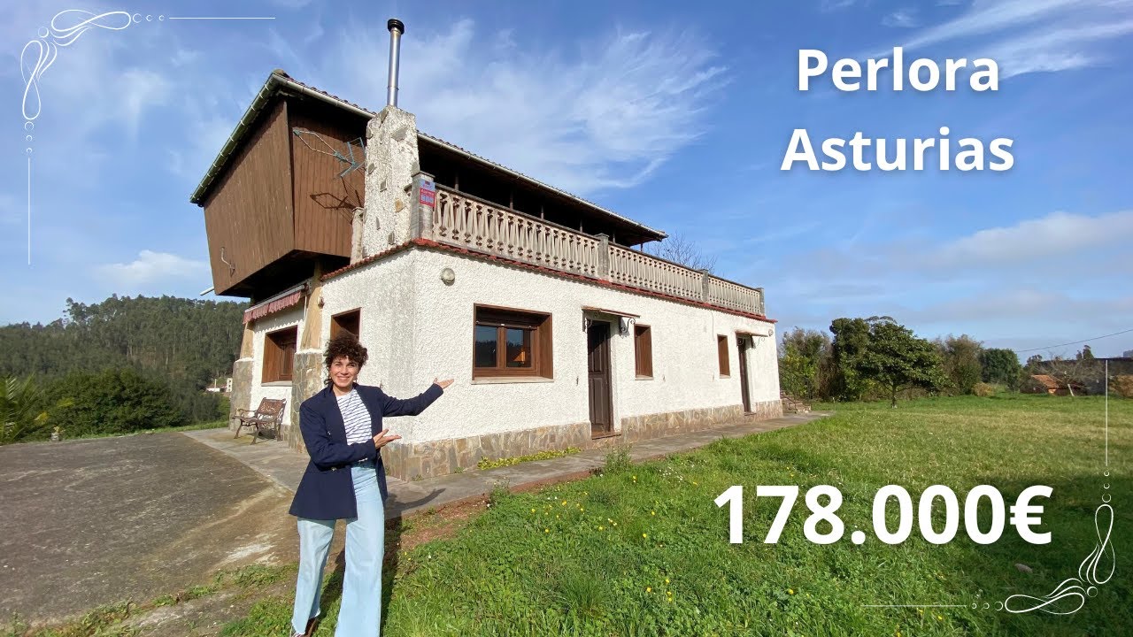 VENDIDA!! CASA EN VENTA EN PERLORA, ASTURIAS, CON TERRENO Y POSIBILIDAD DE AMPLIACIÓN 178.000€