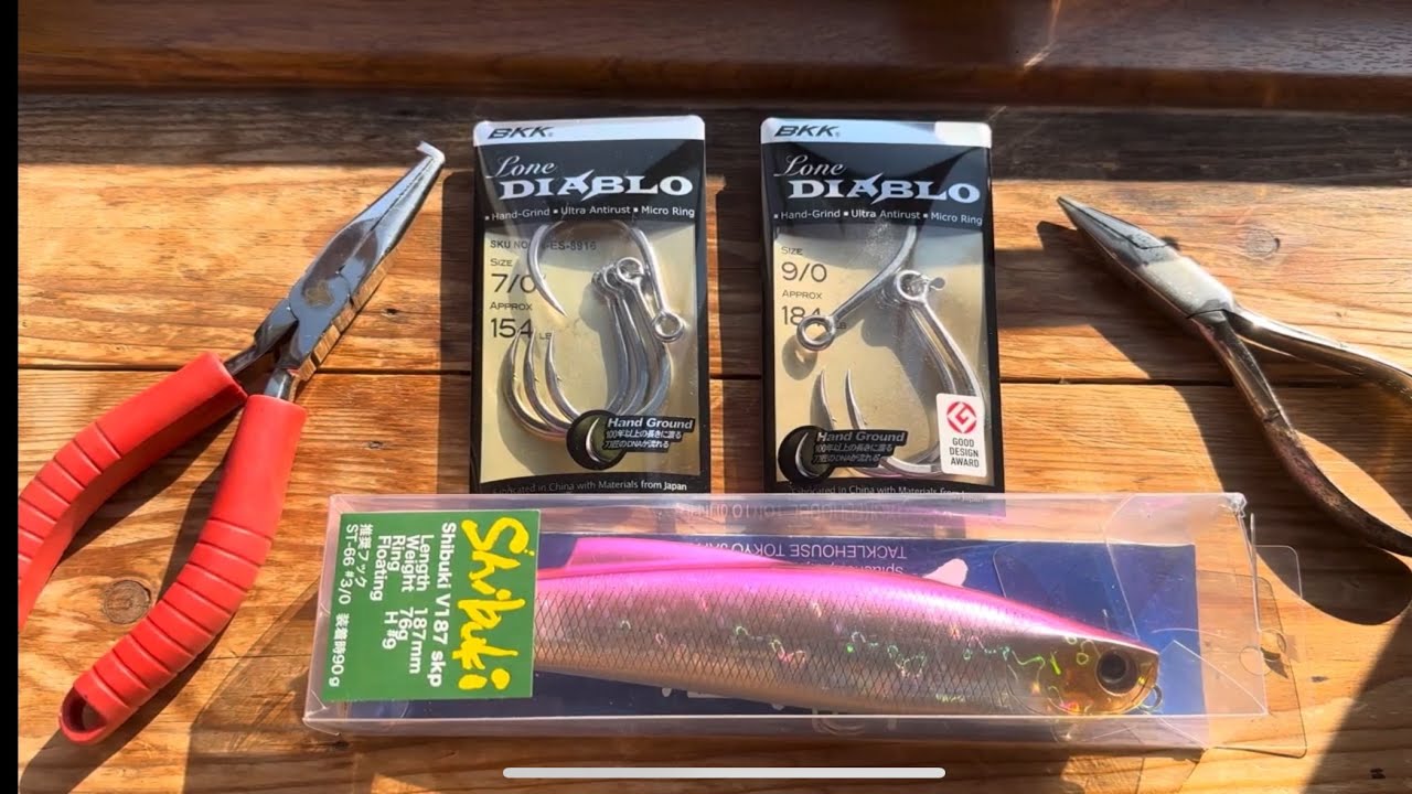 Choosing the right size hooks on stickbaits - Tackle House Shibuki V187 skip