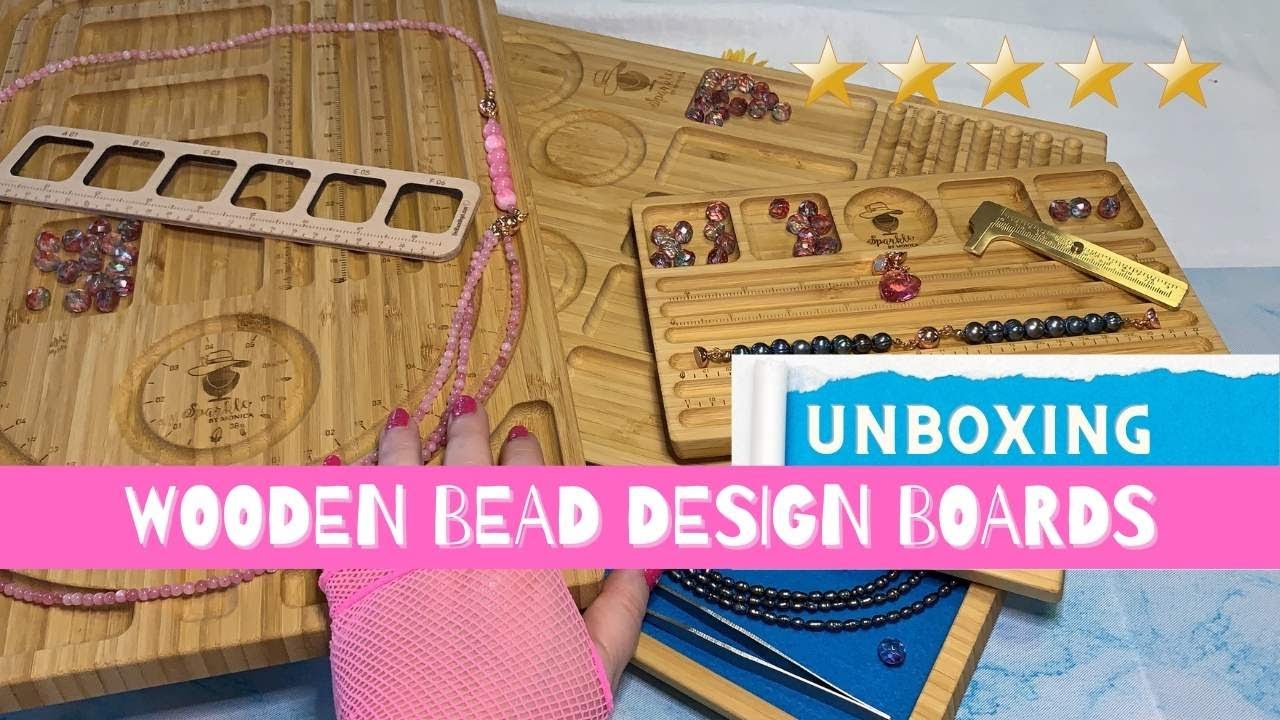 Unboxing Wooden Bead Design Boards by Der Blaue Vogel | Jewelry Design Boards Haul