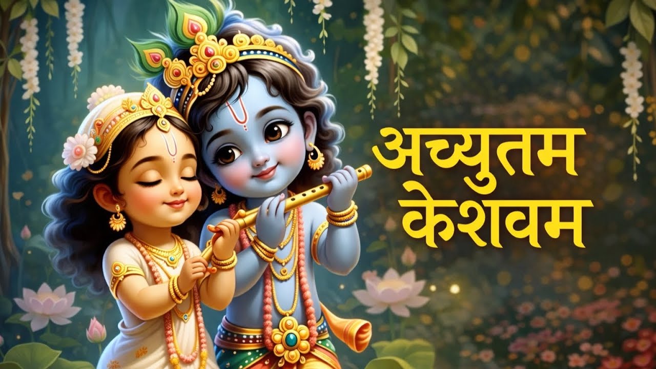 अच्युतम केशवम - Lyrical | Achyutam Keshavam Krishna Damodaram | कौन कहता है भगवान आते नहीं