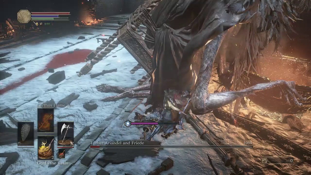 SL1 NG+7 Sister Friede and Ariandel No Rolling/Blocking/Parrying/Backstabbing/Frostbite