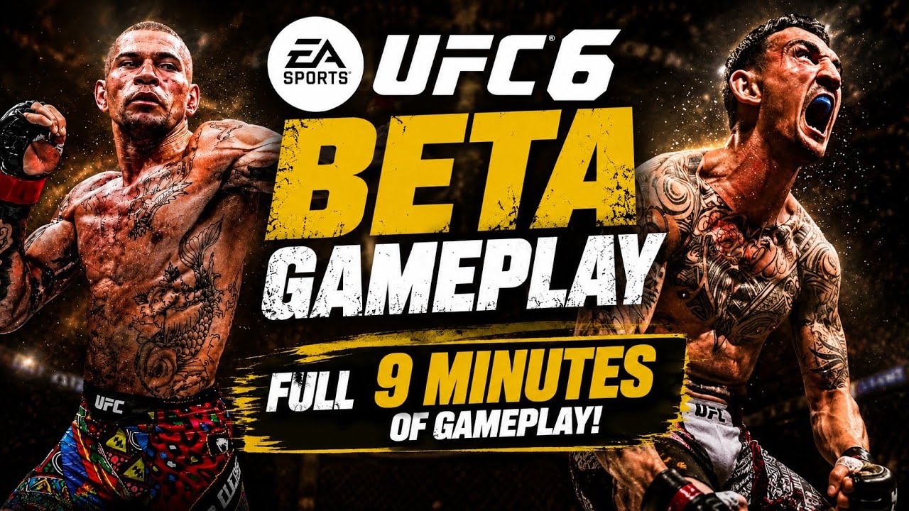 UFC 6 Full UFC FIGHTS FIRST LOOK 9 MINUTES OF BETA GAMEPLAY 🔥 NEW FLOW STATE,& CHARACTERS 