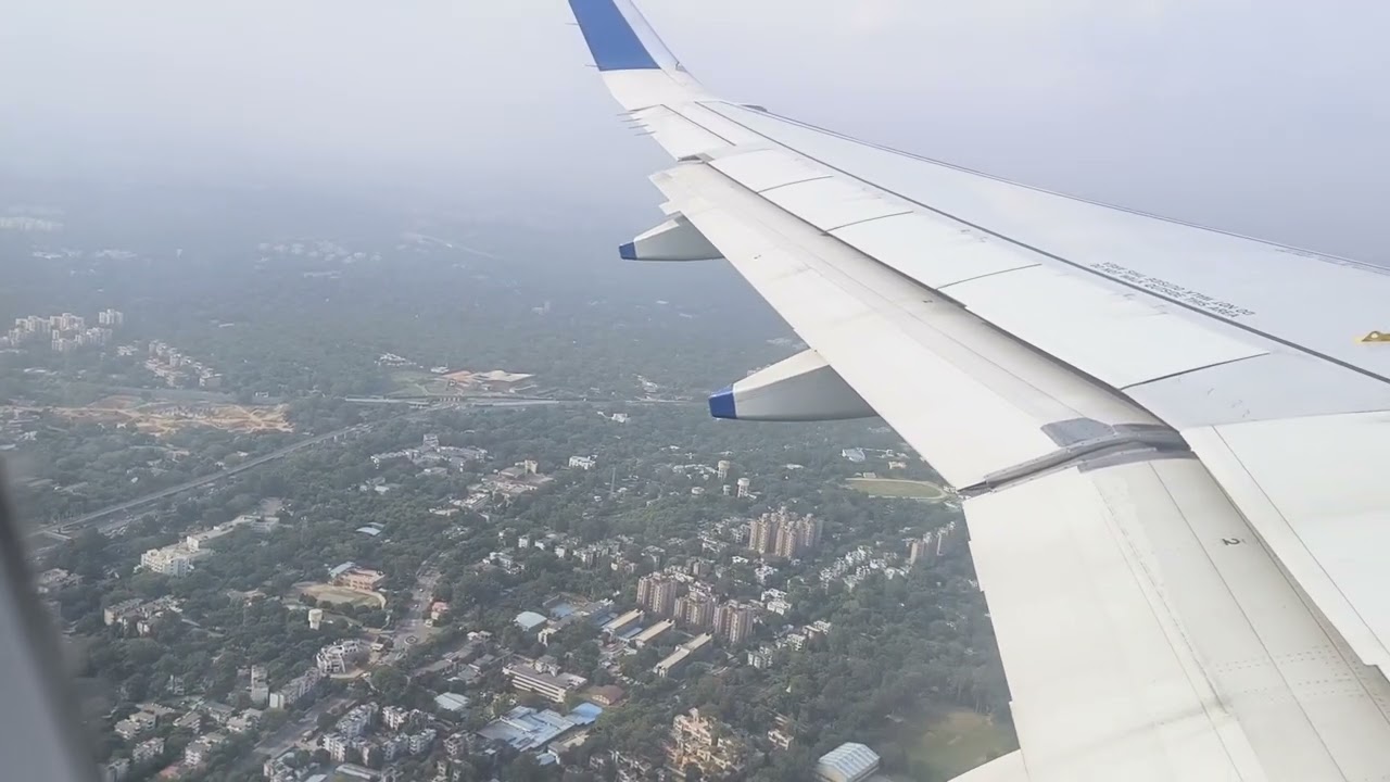 విమానం పైకి లేవటం  Airplane taking off 