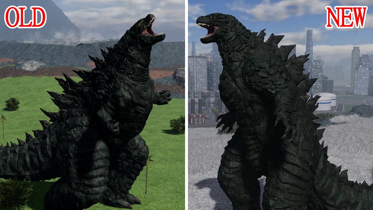 Roblox Age of Titans - DAGON Old vs New Comparision!