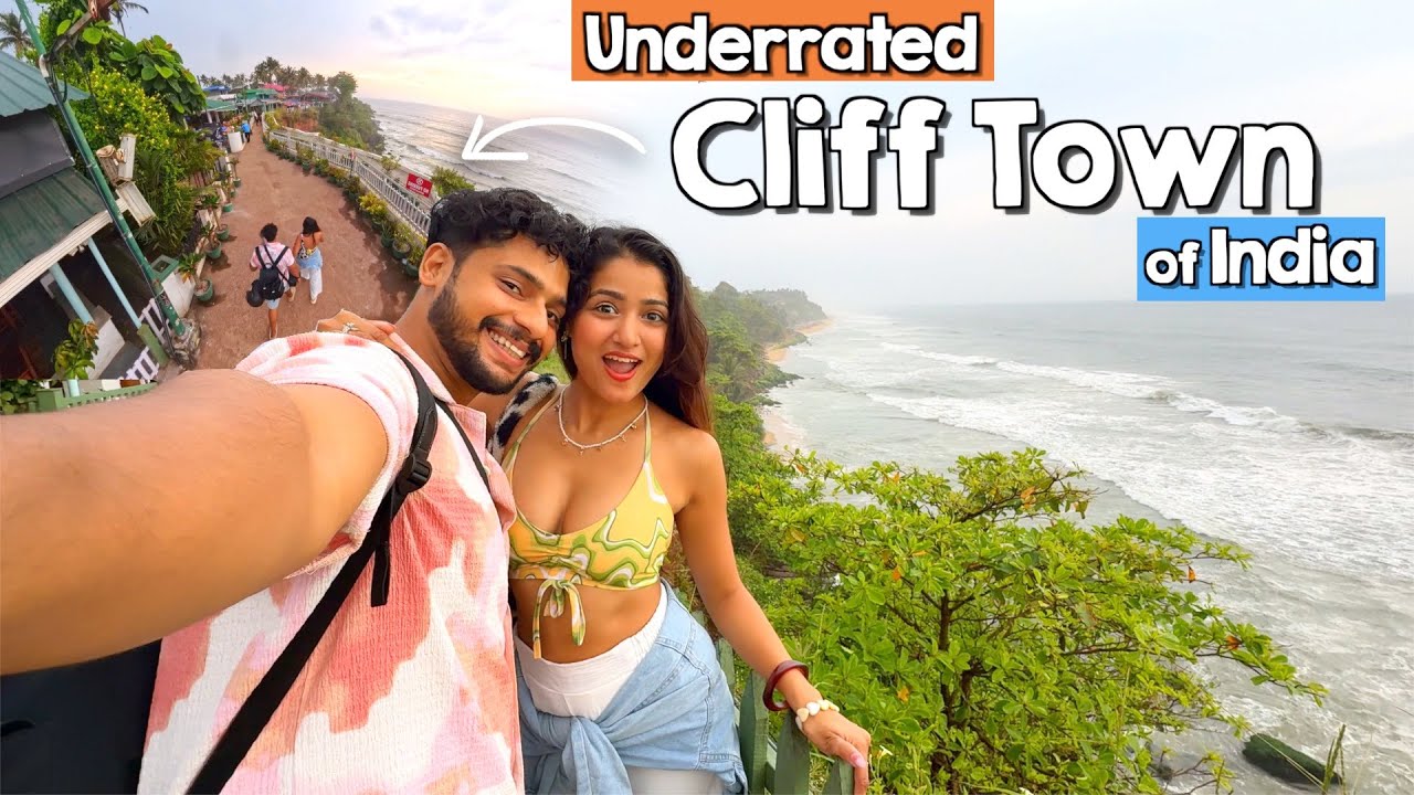 We Spent Two Days in Most Beautiful Cliff Town in India 😍 | Varkala Beaches, Cafe's, Stays, etc