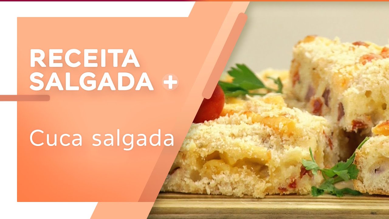 Cuca salgada com farofa de queijo por Eduardo Beltrame