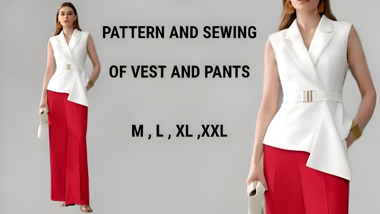 How to sew a women's suit?👗 | Step-by-step pattern making for beginners ✂️🧵