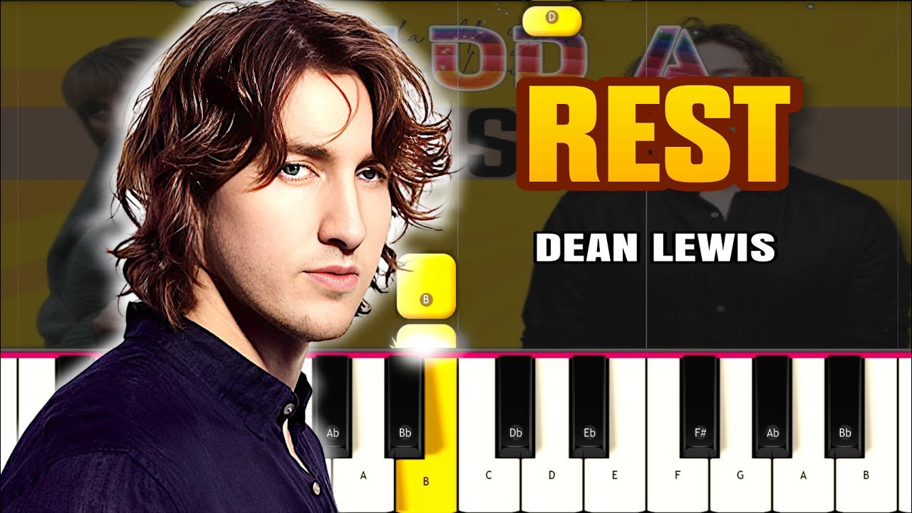 Dean Lewis - Rest  with Sasha Alex Sloan  PIANO TUTORIAL + NOTAS | FÁCIL / EASY