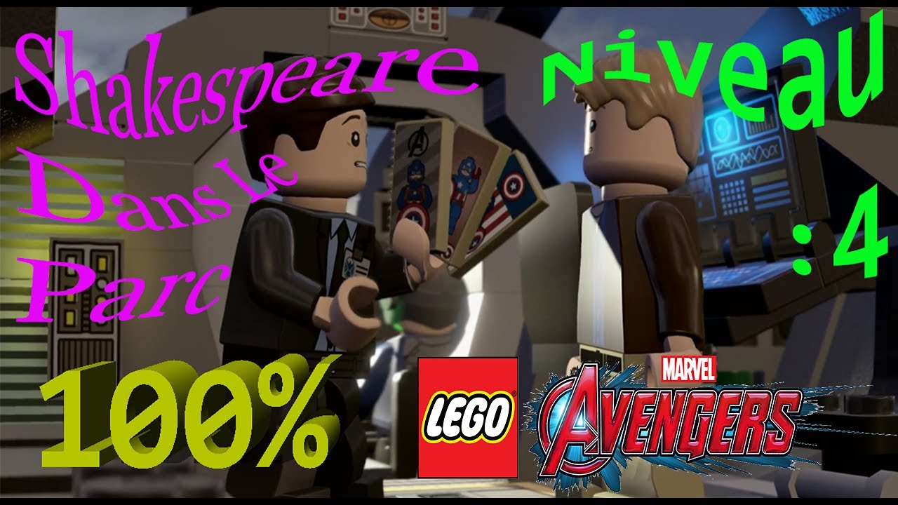 lEGO MARVEL AVENGERS 100% Niveau 4 Shakespeare Dans Le Parc