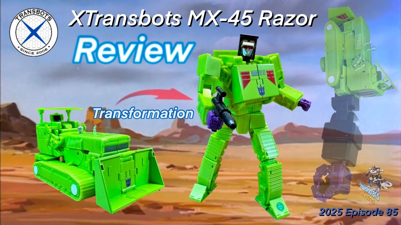 X-Transbots MX-45 Razor / Transformers Constructicon Bonecrusher Review