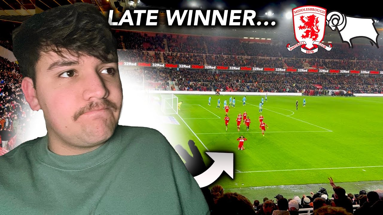 WHITTAKER WINS IT LATE FOR BORO! | DERBY COUNTY 1-2 MIDDLESBROUGH *vlog*