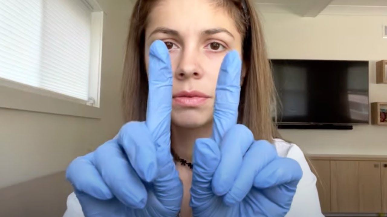 ASMR Cardiac Exam EKG monitoring (peripheral vision test, cranial exam, follow the light 💡 )
