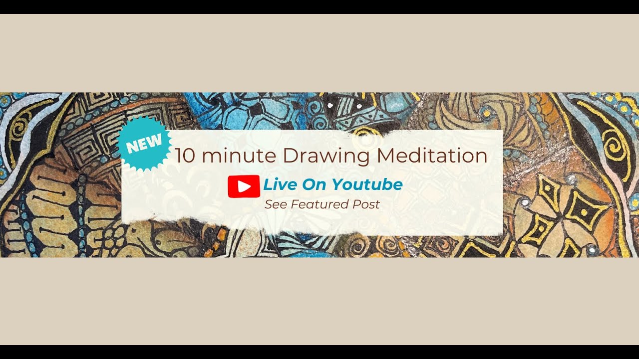 10-Minute Drawing Meditation for Beginners | Zentangle-Inspired Method to Relax & Focus