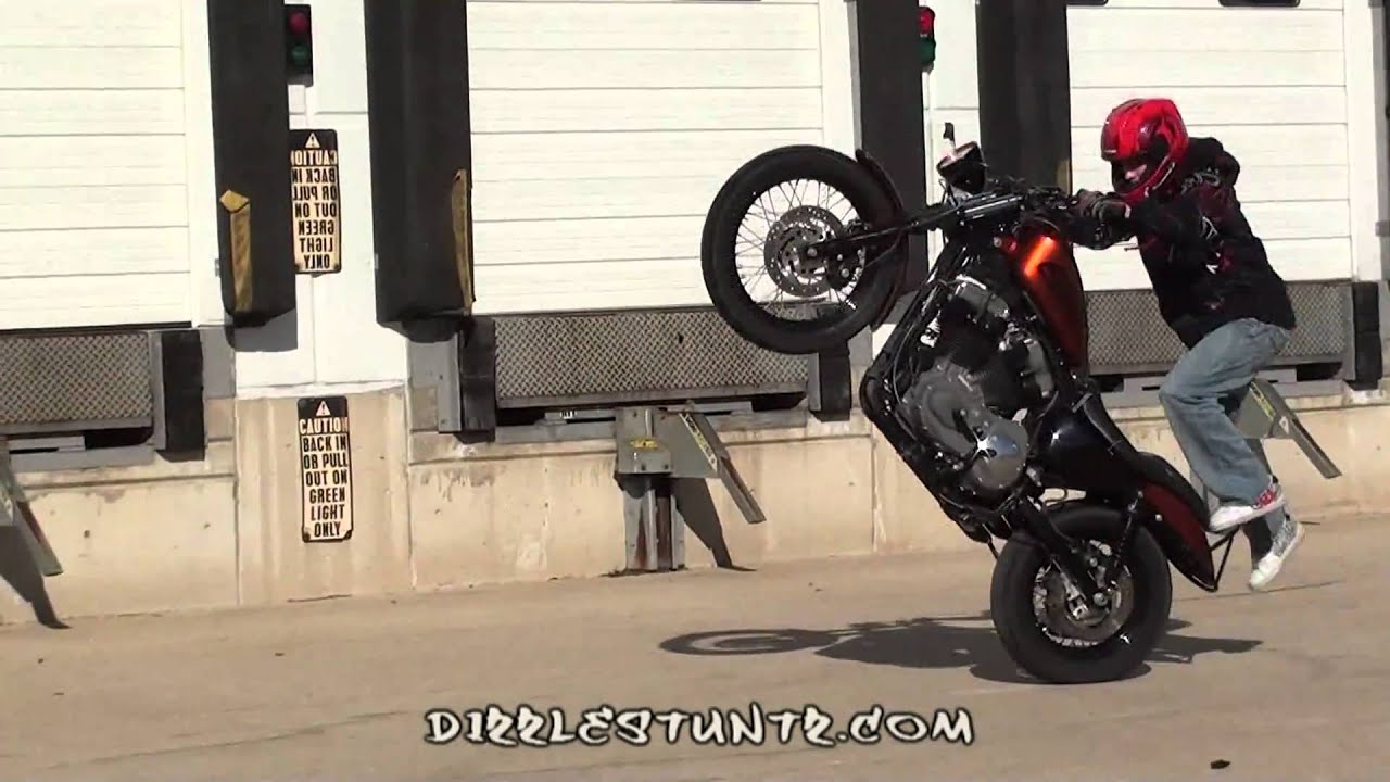 HARLEY WHEELIES & STUNTS BY DAN LAIRD