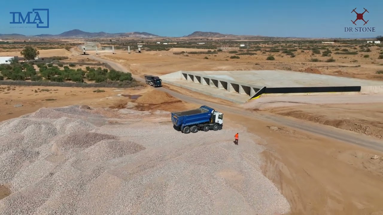 DR STONE - Suivi par Drone de l’Avancement de l’Autoroute Guercif – Nador | IMA Construction