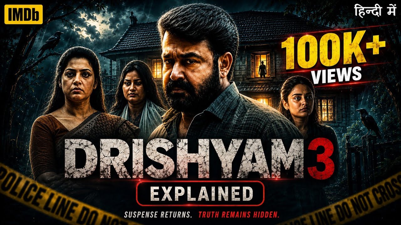 Drishyam 3 (2026) Movie Explained in Hindi | Mohanlal Drishyam Malayalam in Hindi | Drishyam 3 
