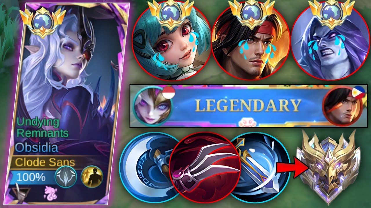 HERO OBSIDIA BROKEN MARKSMAN GOLD LANE - MOBILE LEGENDS