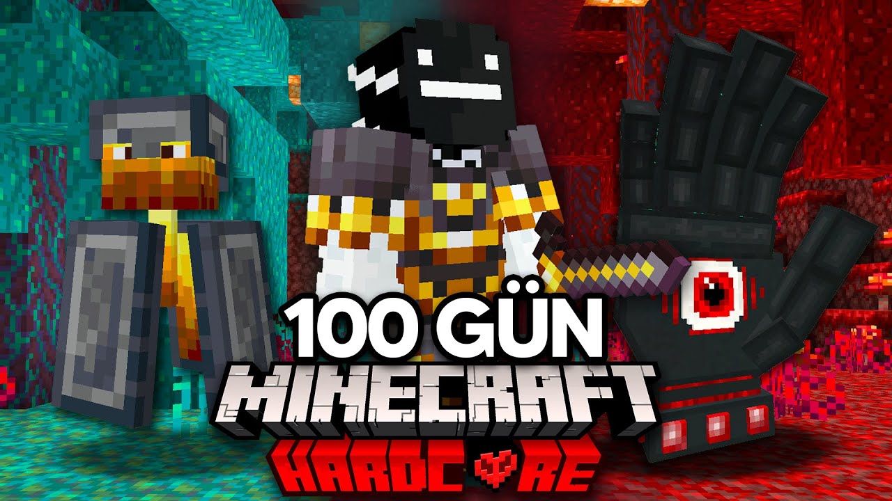 Minecraft ÖZEL NETHER’dan 100 Gün İçinde Kaçmak…