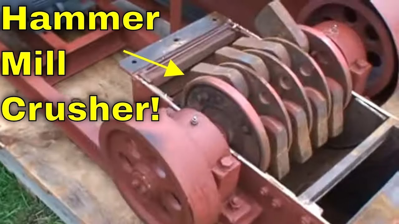 Hammer Mill Rock Crusher: Gold Mining/Ore Grinding, Glass/Concrete Recycling, E-Waste Recycling