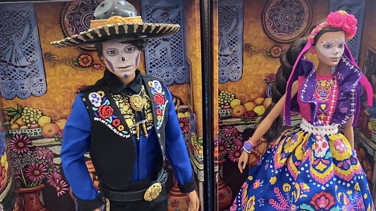 New 2022 Dia de Muertos Barbie and Ken Dolls: Unboxing and Review! Day of the Dead Barbie Signature!