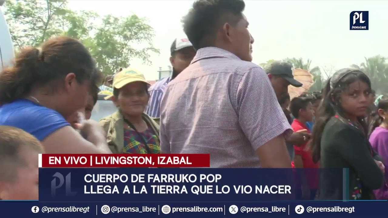 Cuerpo de Farruko Pop llega a Livingston, Izabal donde será velado y posteriormente inhumado