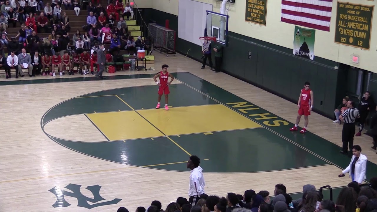 New London vs NFA Boys Basketball 2019