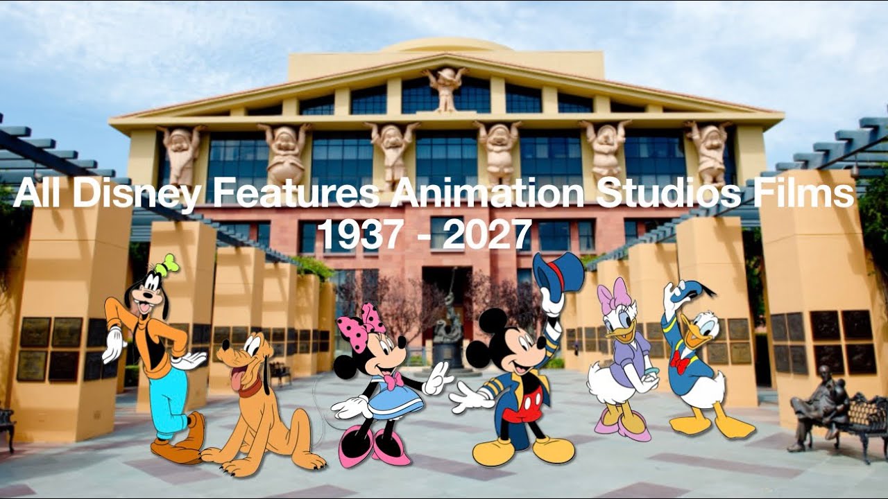 All Disney Features Animation Studios Films 1937 - 2027