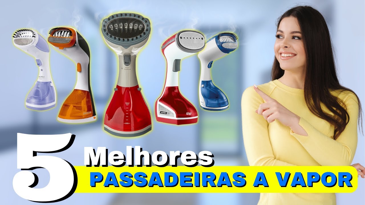 TOP 5 Melhores PASSADEIRA A VAPOR 2024 | Melhor VAPORIZADOR DE ROUPAS 2024 Custo-Benefício ✅