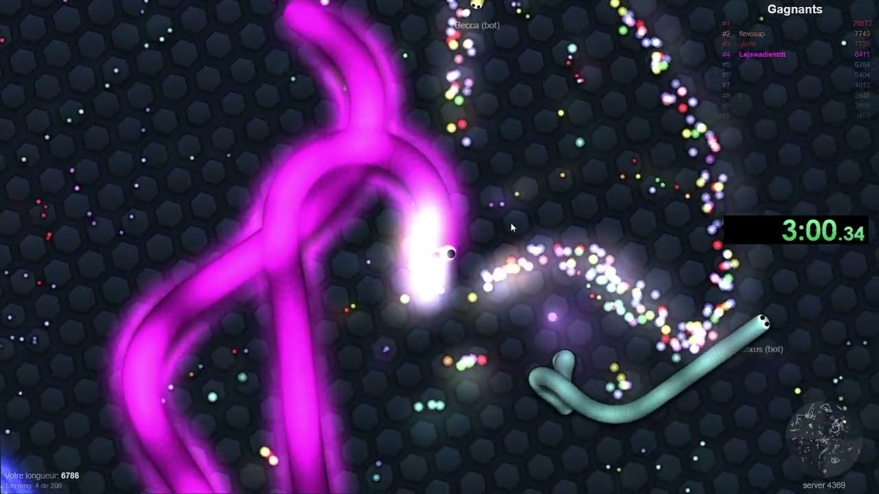 Slither io 9976 high score (not 10k, sad)
