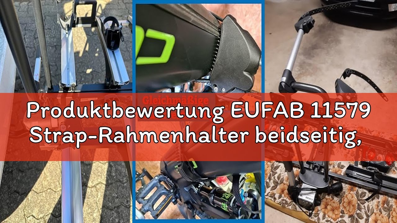 Produktbewertung EUFAB 11579 Strap-Rahmenhalter beidseitig, abschließbar, 15 cm Länge, Silber, Schwa