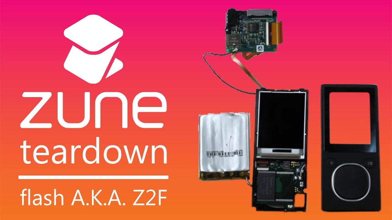 COMPLETE Teardown! How to take apart the Zune Z2F (flash)!