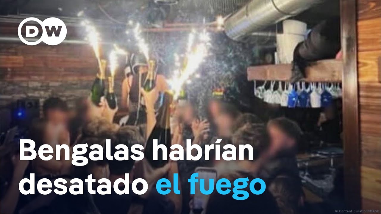 Fiscal apunta a bengalas colocadas sobre botellas de champ&aacute;n como causa del incendio en Suiza