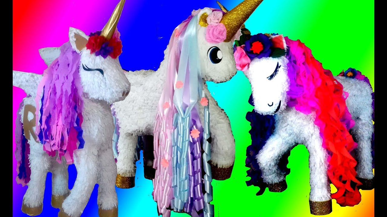 Melena para piñata unicornio tres  diferentes cortes - Mane for piñata Unicorn three different cuts