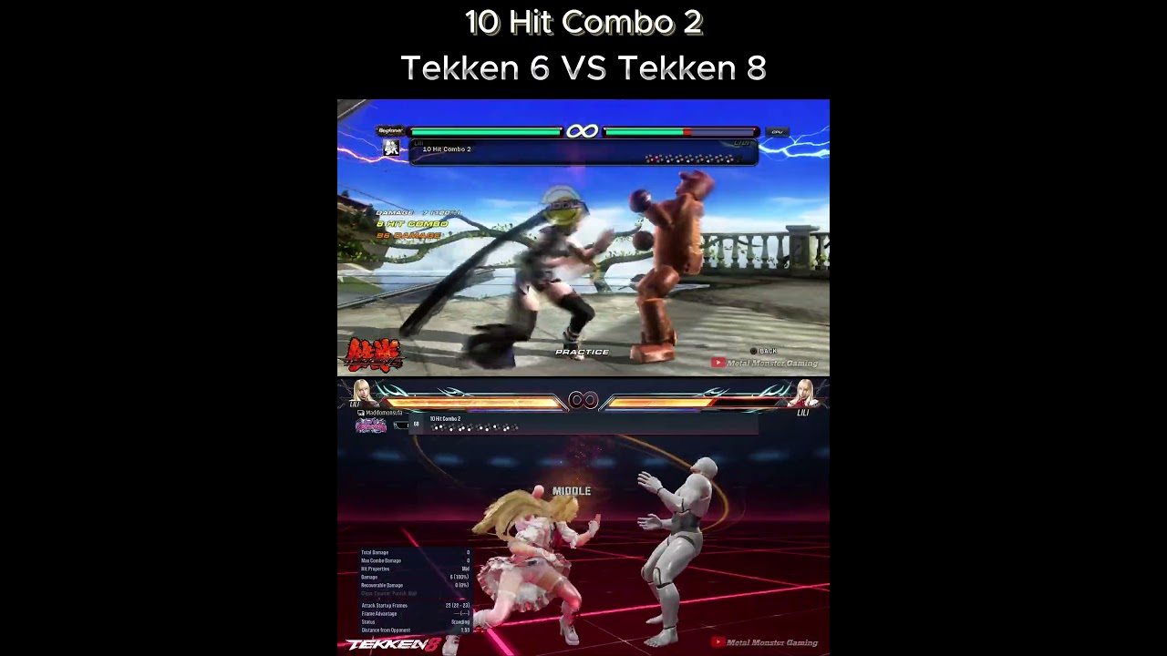 Lili 10 Hit Combo 2 Tekken 6 VS Tekken 8 