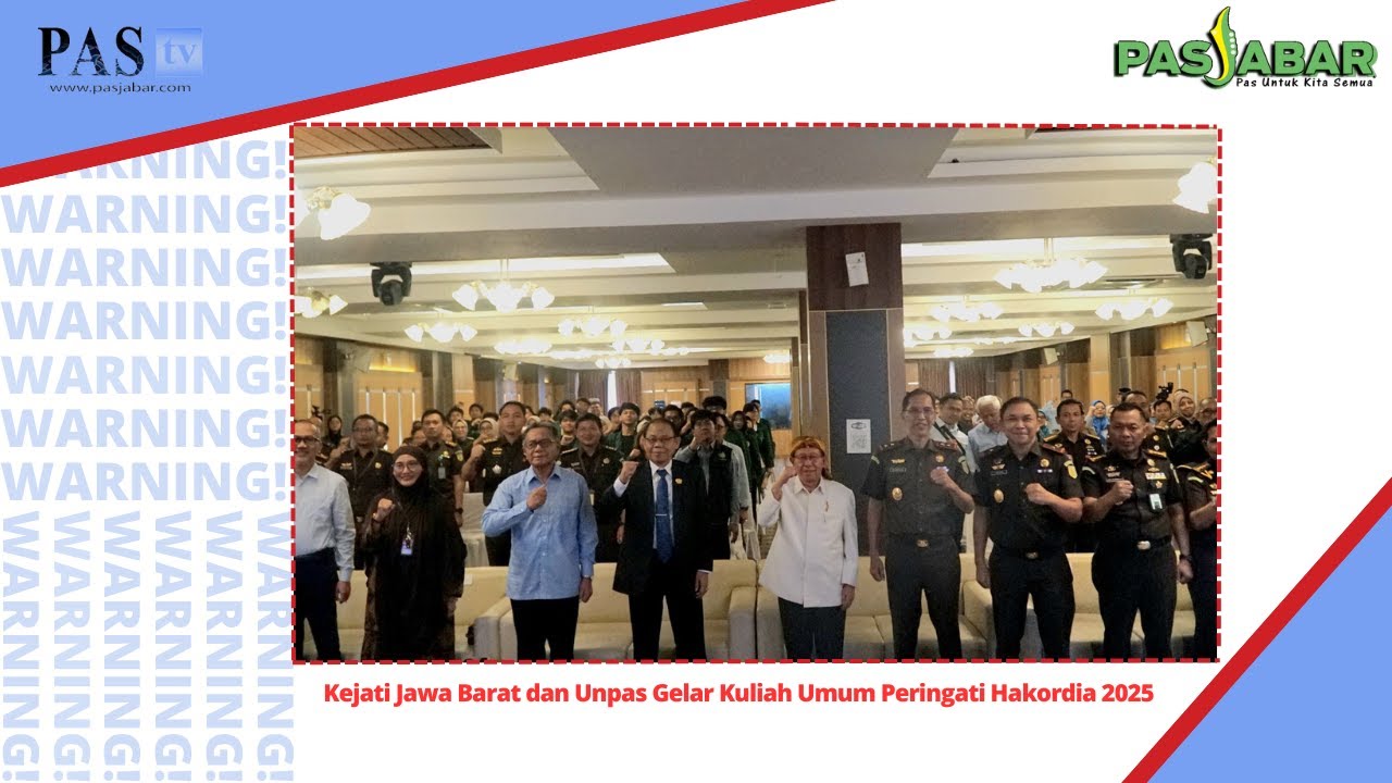 Kejati Jawa Barat dan Unpas Gelar Kuliah Umum Peringati Hakordia 2025