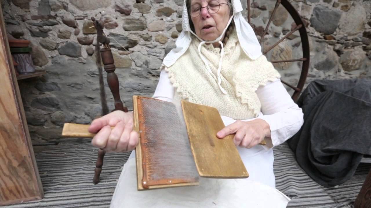 Carding Wool like a Ghost