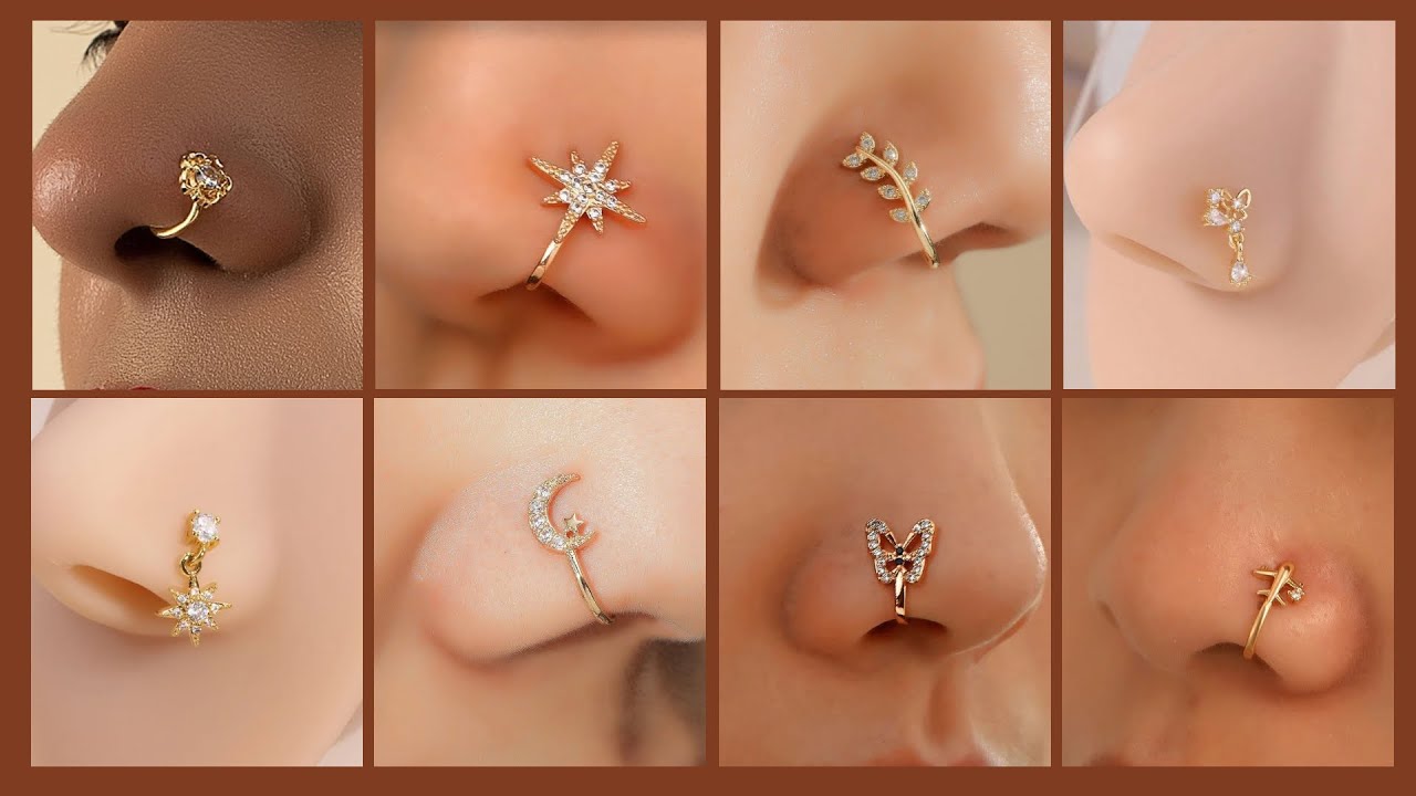 55 cute and charming nose pin collection
