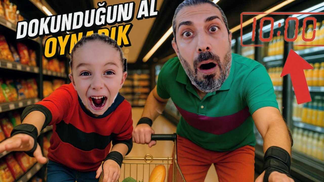 ALİ NECATİ MARKETTE DOKUNDUĞU HERŞEYİ ALDI😯😯MARKETTE BİŞEY BIRAKMADI EYVAH!!!