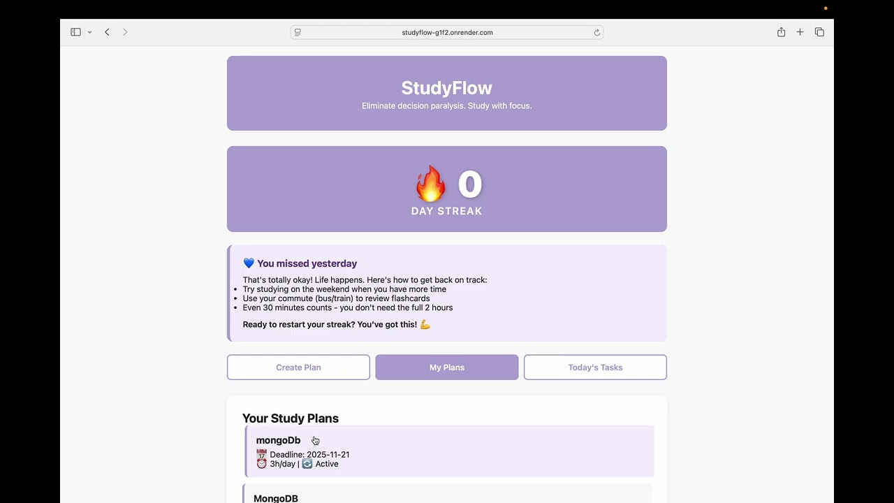 C5610 Project 3: StudyFlow