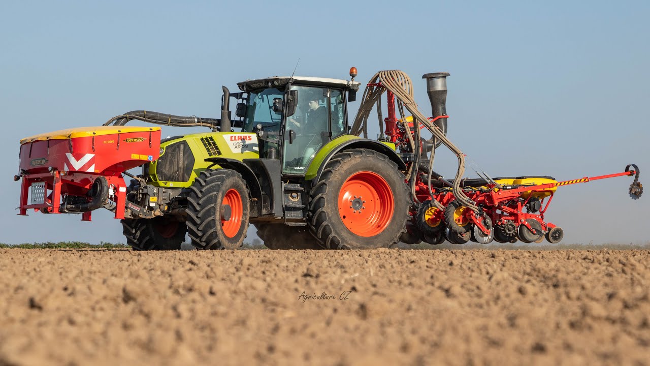 Planting corn | Claas Arion 660 + Väderstad Tempo V8 & FH 2200
