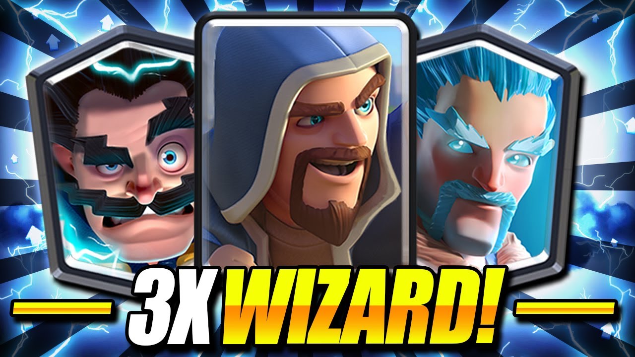 100% BROKEN!! NEW TRIPLE WIZARD TRIFECTA DECK IN CLASH ROYALE!!