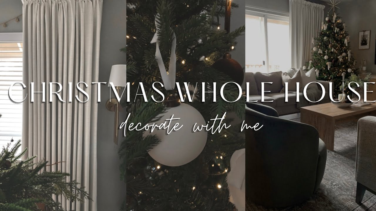 2024 WHOLE HOUSE CHRISTMAS DECORATE WITH ME | WINTER HOME DECOR 2024