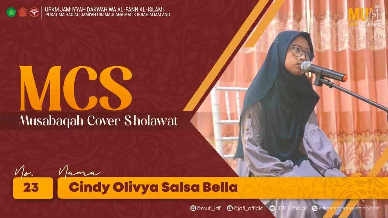 Cindy Olivya Salsa Bella || MUSABAQAH COVER SHOLAWAT (MCS) MUFI VIII NASIONAL 2022