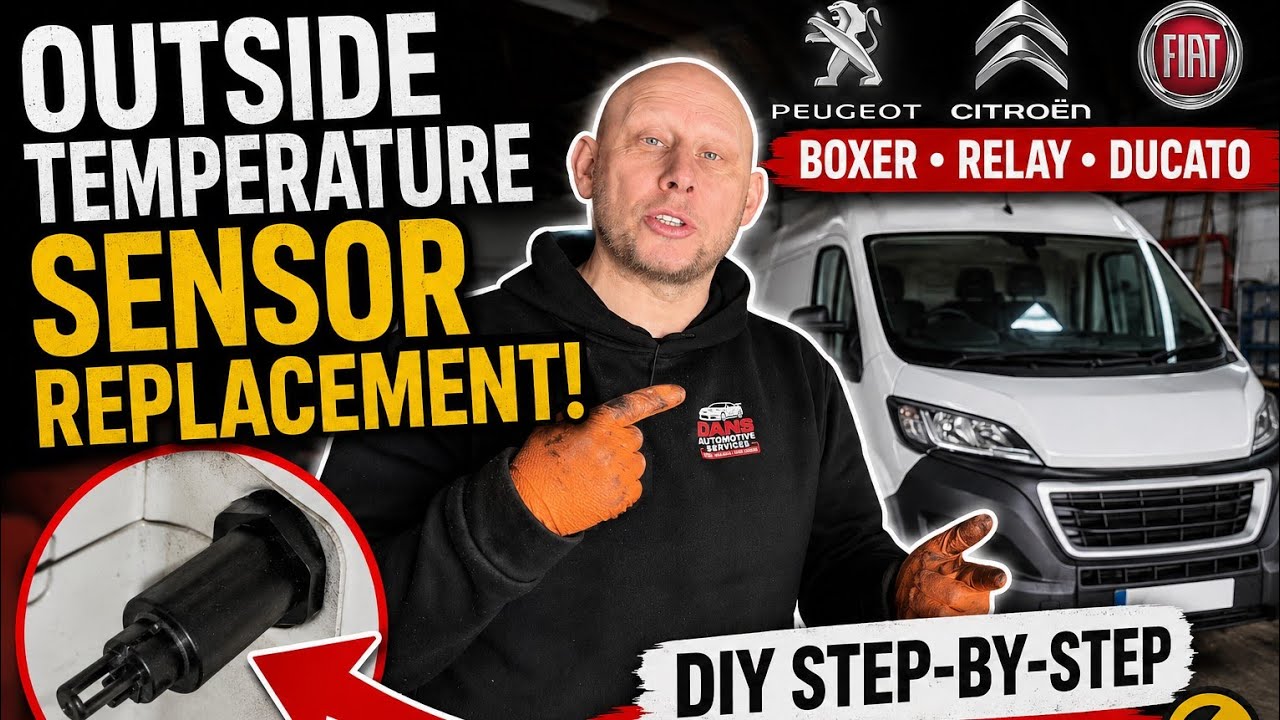 PEUGEOT BOXER CITROEN RELAY FIAT DUCATO OUTSIDE TEMPERATURE SENSOR REPLACEMENT #youtube #viralvideo