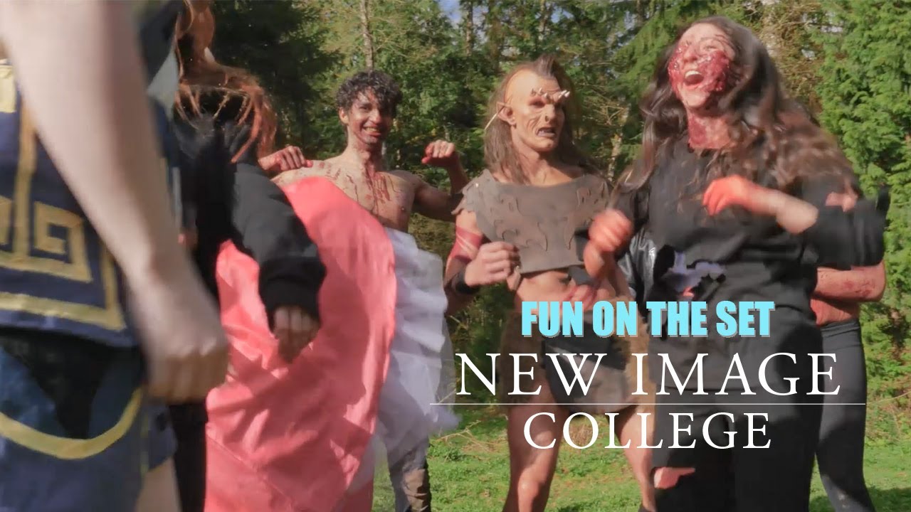 New Image Students Having a Blast on Set.
